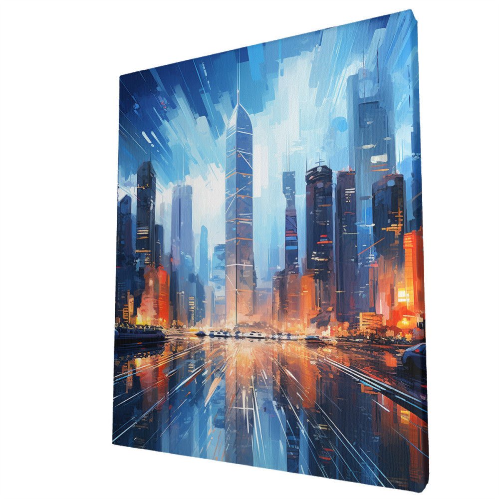 Hong Kong's skyline - Paint by Numbers - Artslo.com