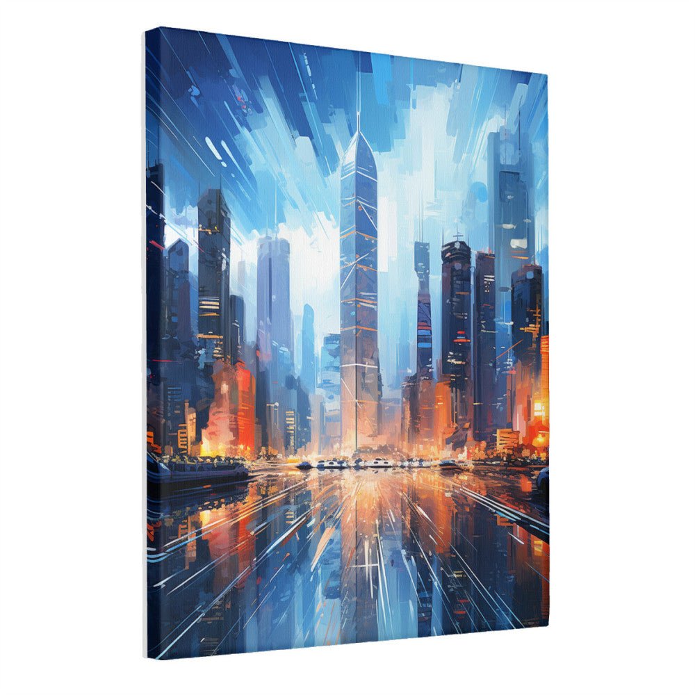 Hong Kong's skyline - Paint by Numbers - Artslo.com