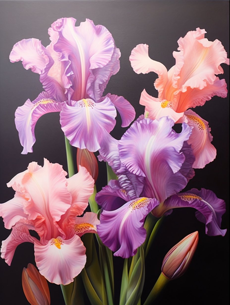 Iris Blooms - Diamond Painting Kit - Artslo.com