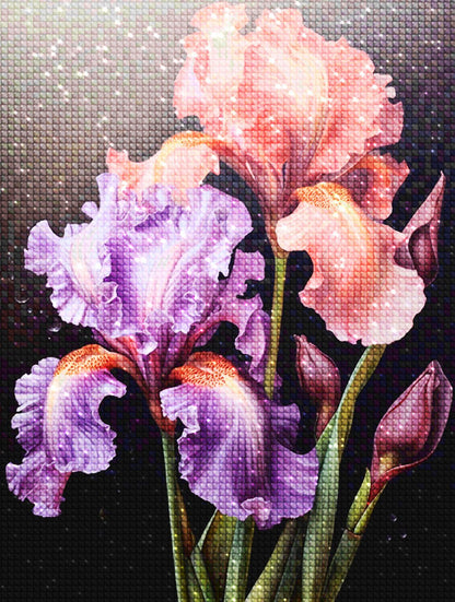 Iris Flowers - Diamond Painting Kit - Artslo.com