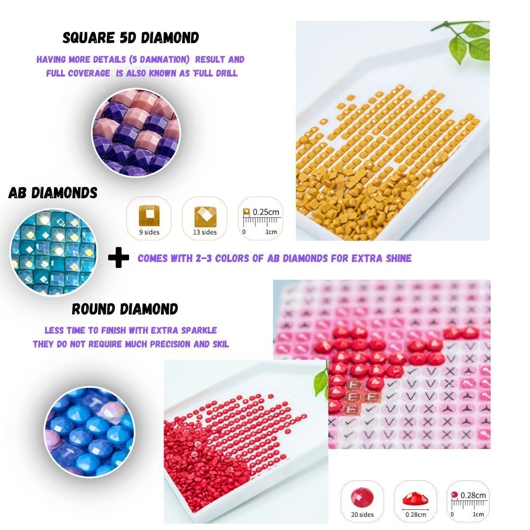 Square diamond sale painting beads