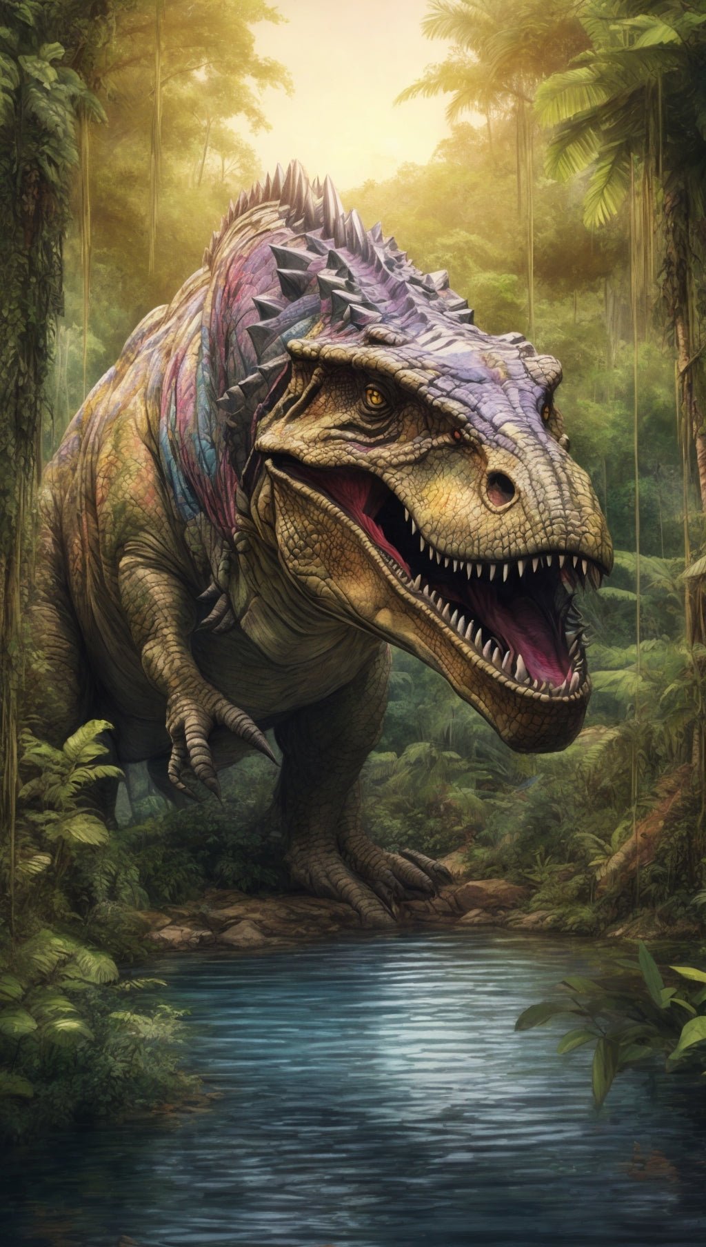 Jurassic Jungle - Paint by Numbers - Artslo.com