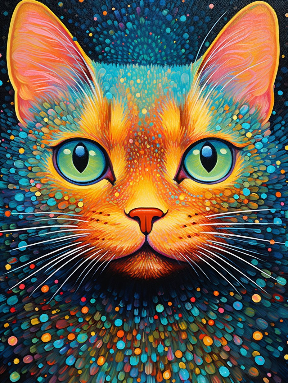 Kaleidoscopic Cat - Diamond Painting Kit - Artslo.com