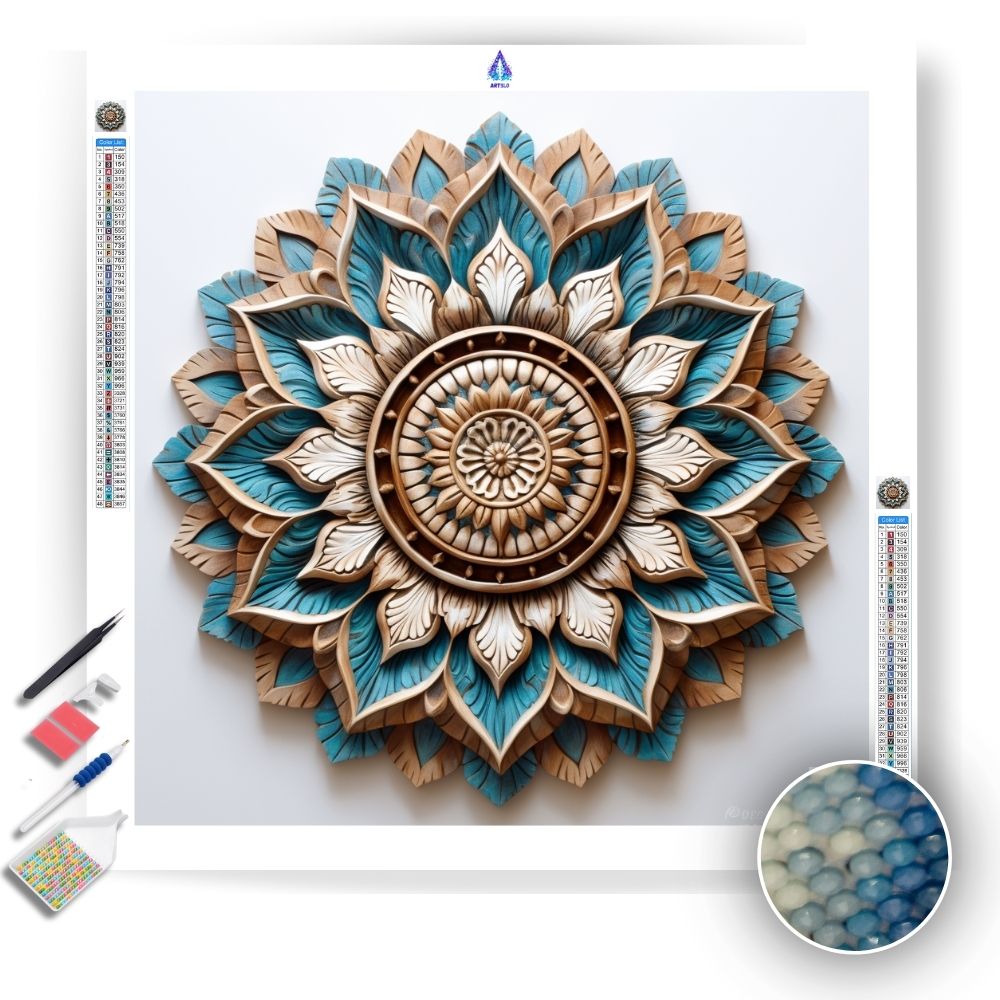 Light Maroon Mandala - Diamond Painting Kit - Artslo.com