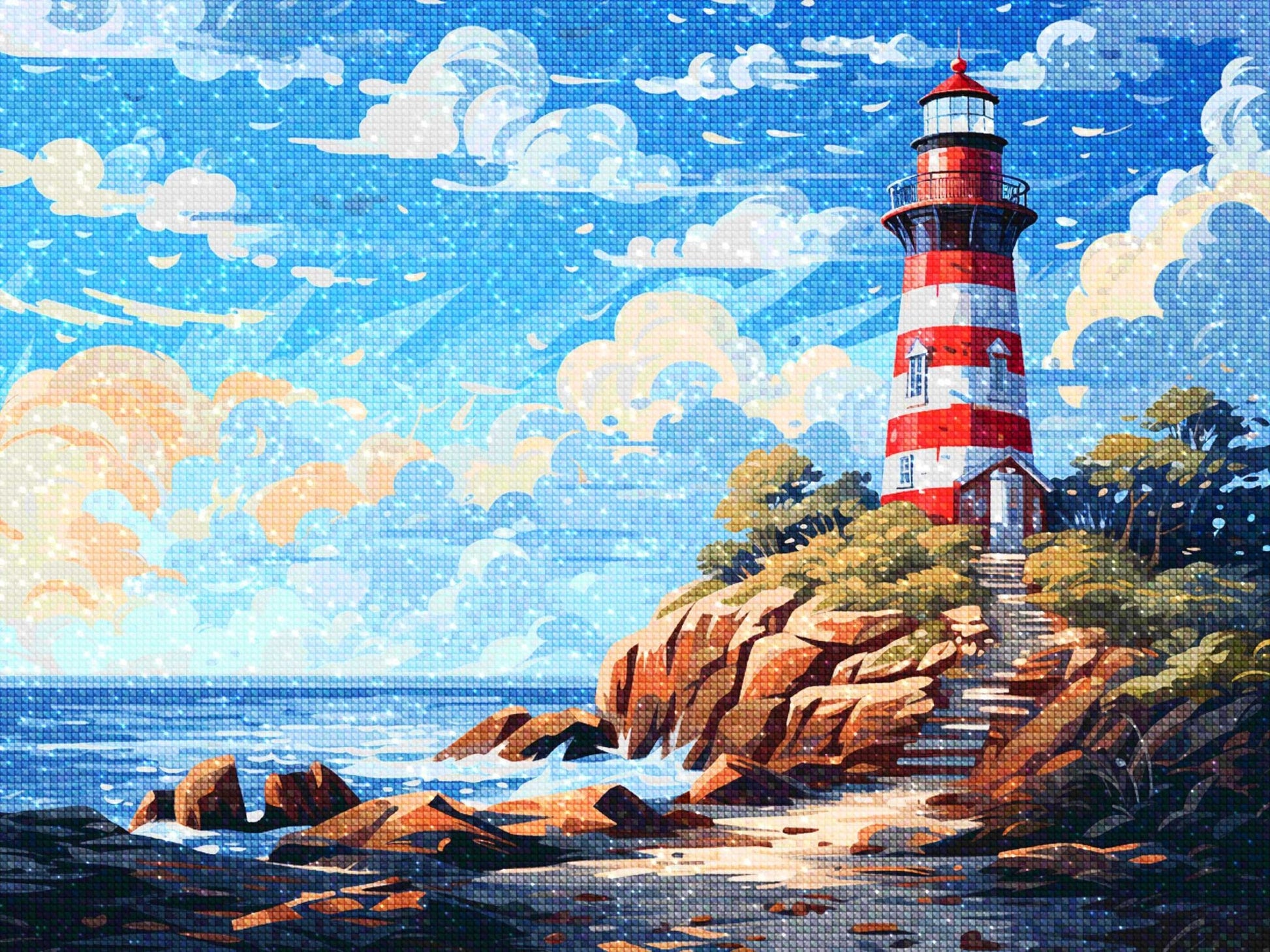 Lighthouse USA - Diamond Painting Kit - Artslo.com