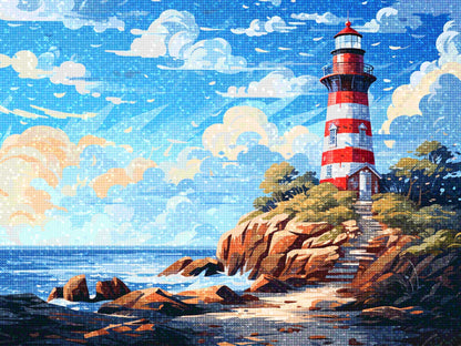 Lighthouse USA - Diamond Painting Kit - Artslo.com