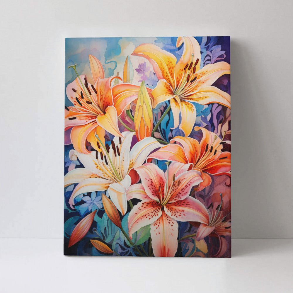 Lilies - Paint by Numbers - Artslo.com