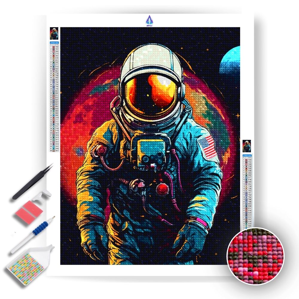 Lost Astronaut - Diamond Painting Kit - Artslo.com