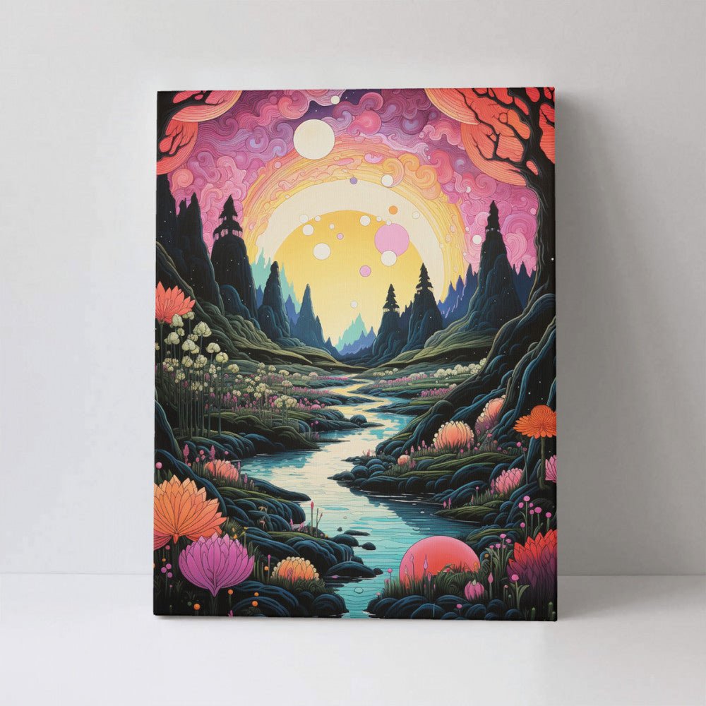 Lush forest - Paint by Numbers - Artslo.com