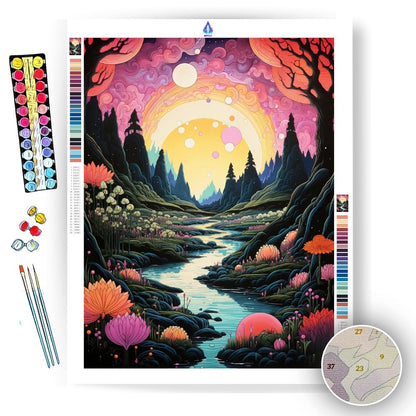 Lush forest - Paint by Numbers - Artslo.com