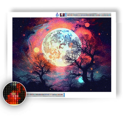 Magical Moon - Diamond Painting Kit - Artslo.com