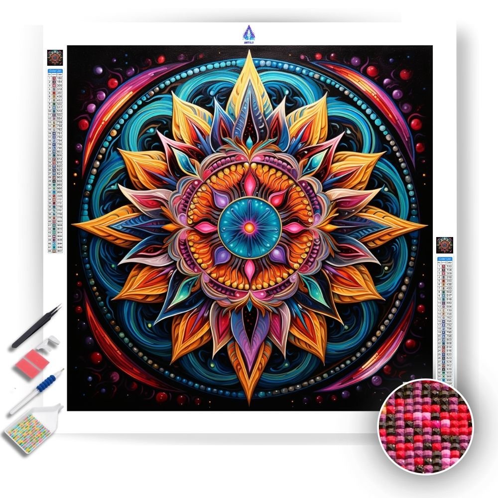 Mandala Art Piece - Diamond Painting Kit - Artslo.com