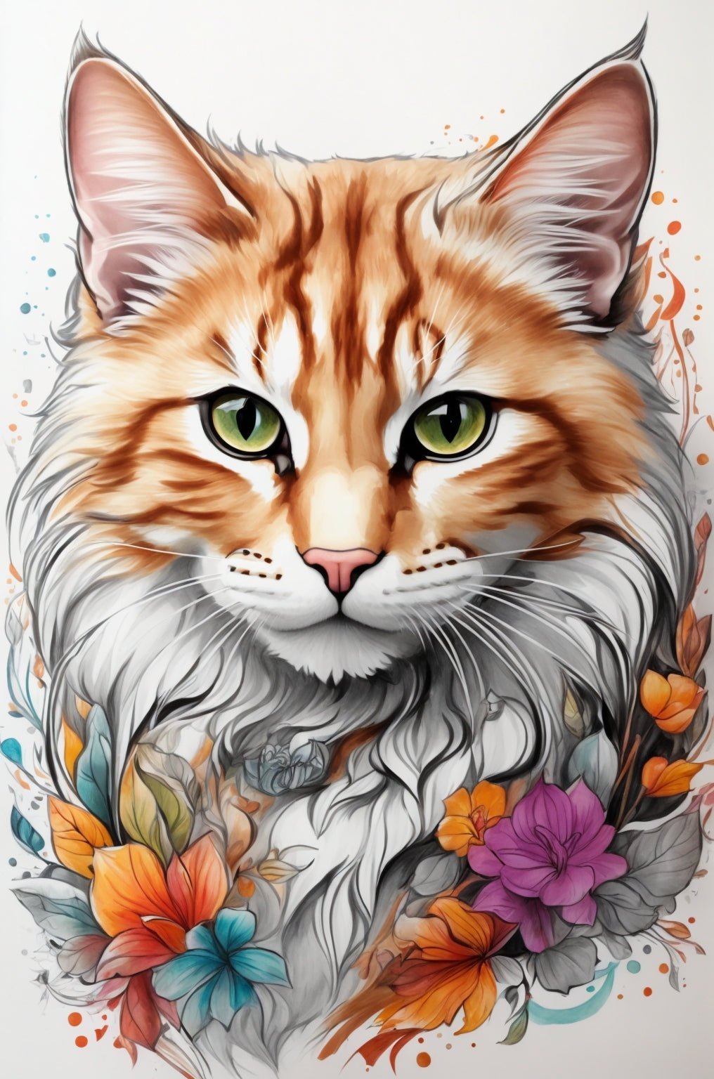 Mandala Cats - Paint by Numbers - Artslo.com