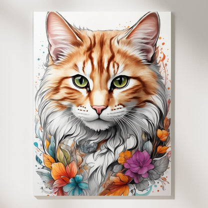 Mandala Cats - Paint by Numbers - Artslo.com