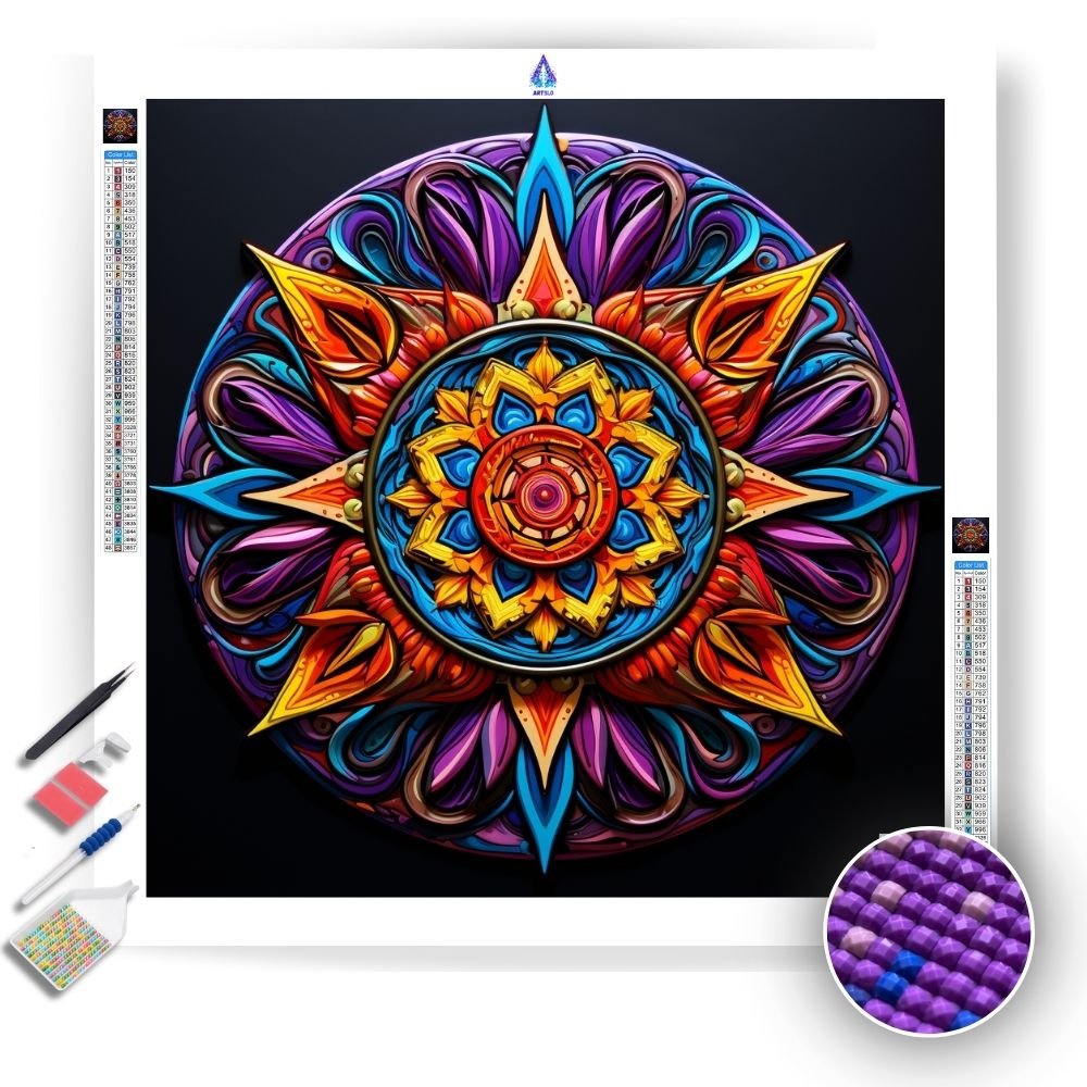 Mandala Embellishments- Diamond Painting Kit - Artslo.com