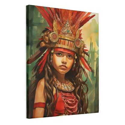 Mayan Princess - Paint by Numbers - Artslo.com