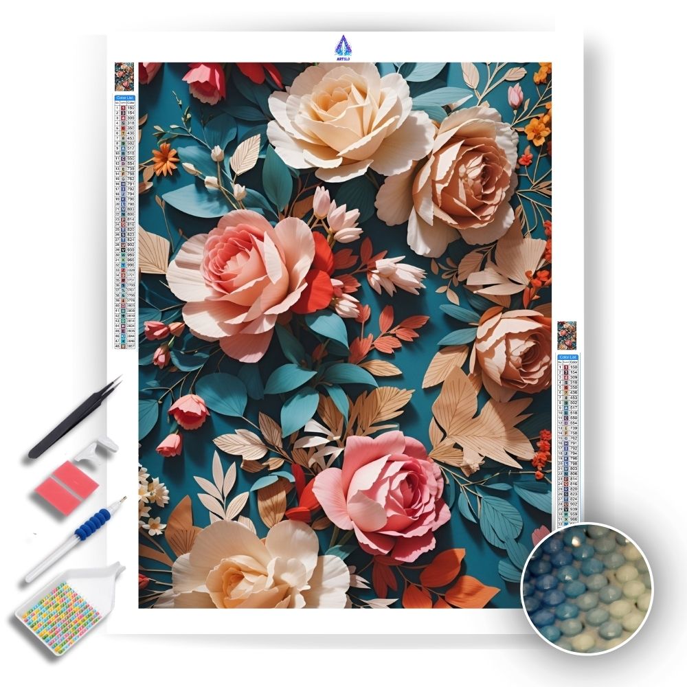 Modern Wedding Blooms - Diamond Painting Kit - Artslo.com