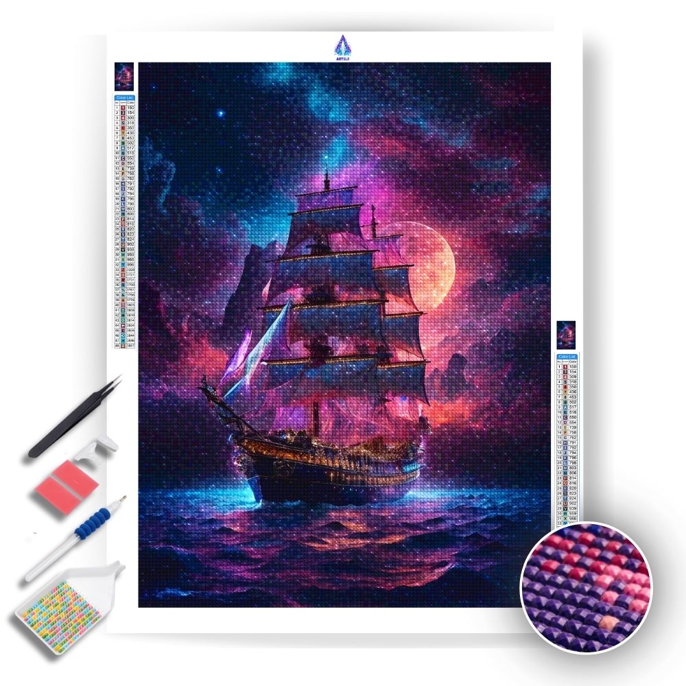 Moonlit Voyage - Diamond Painting Kit - Artslo.com