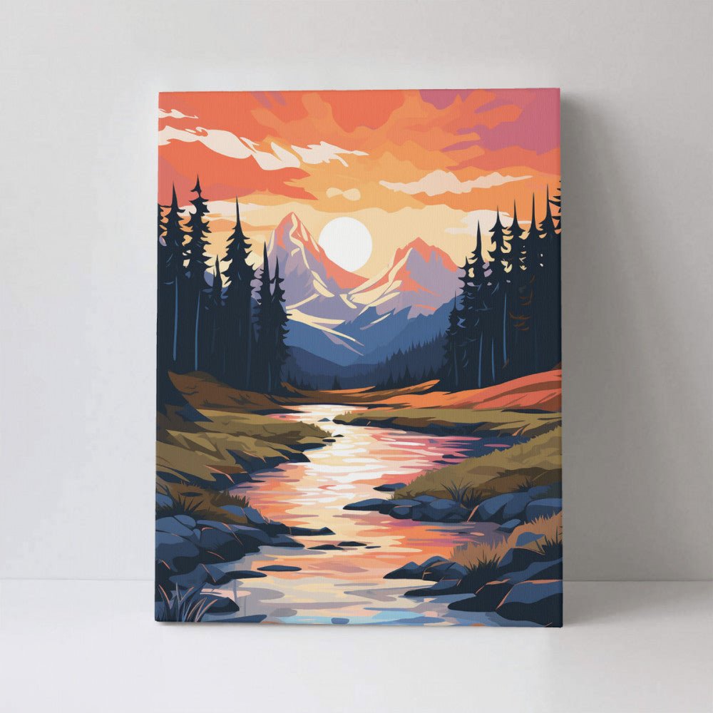 Mountains - Paint by Numbers - Artslo.com