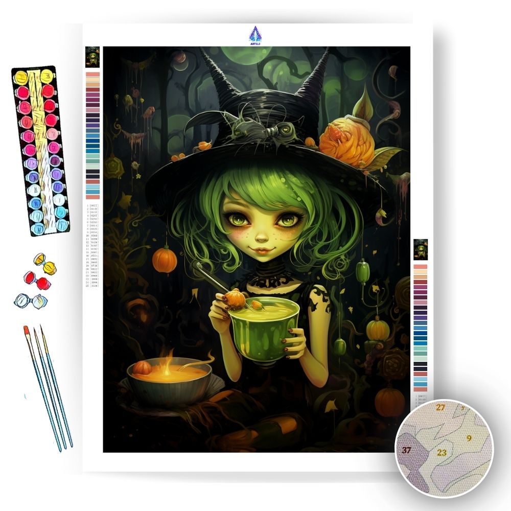 Mystical Potion Fairy - Paint by Numbers - Artslo.com