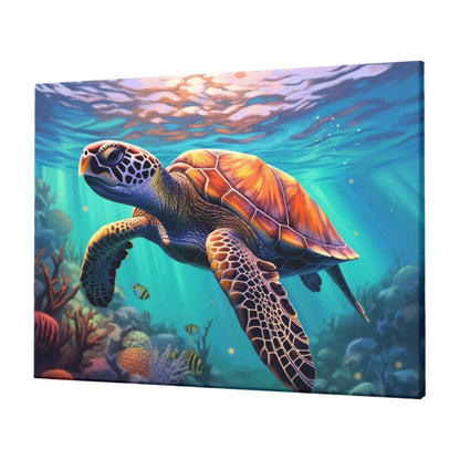 Ocean Turtle - Paint by Numbers - Artslo.com