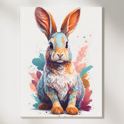 Pastel Rabbit Fantasy - Paint by Numbers - Artslo.com