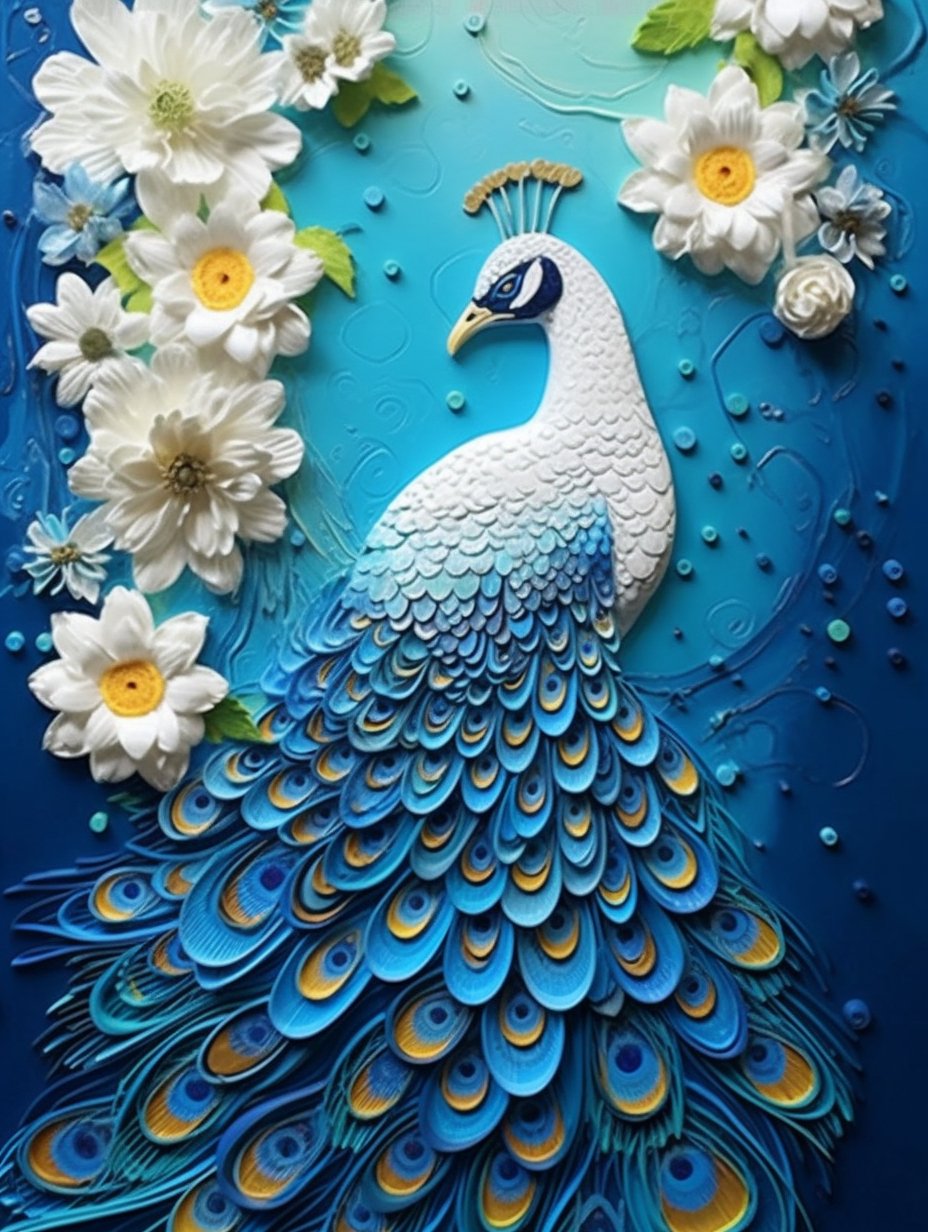 Peacock Splendor - Diamond Painting Kit - Artslo.com
