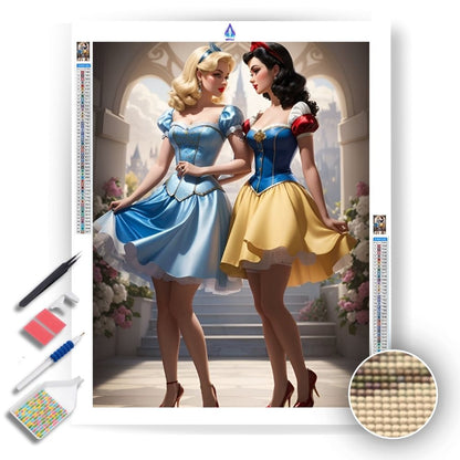 Pin-Up Princesses - Diamond Painting Kit - Artslo.com