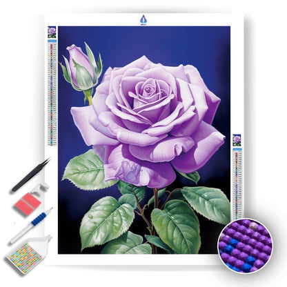 Purple Rose - Diamond Painting Kit - Artslo.com