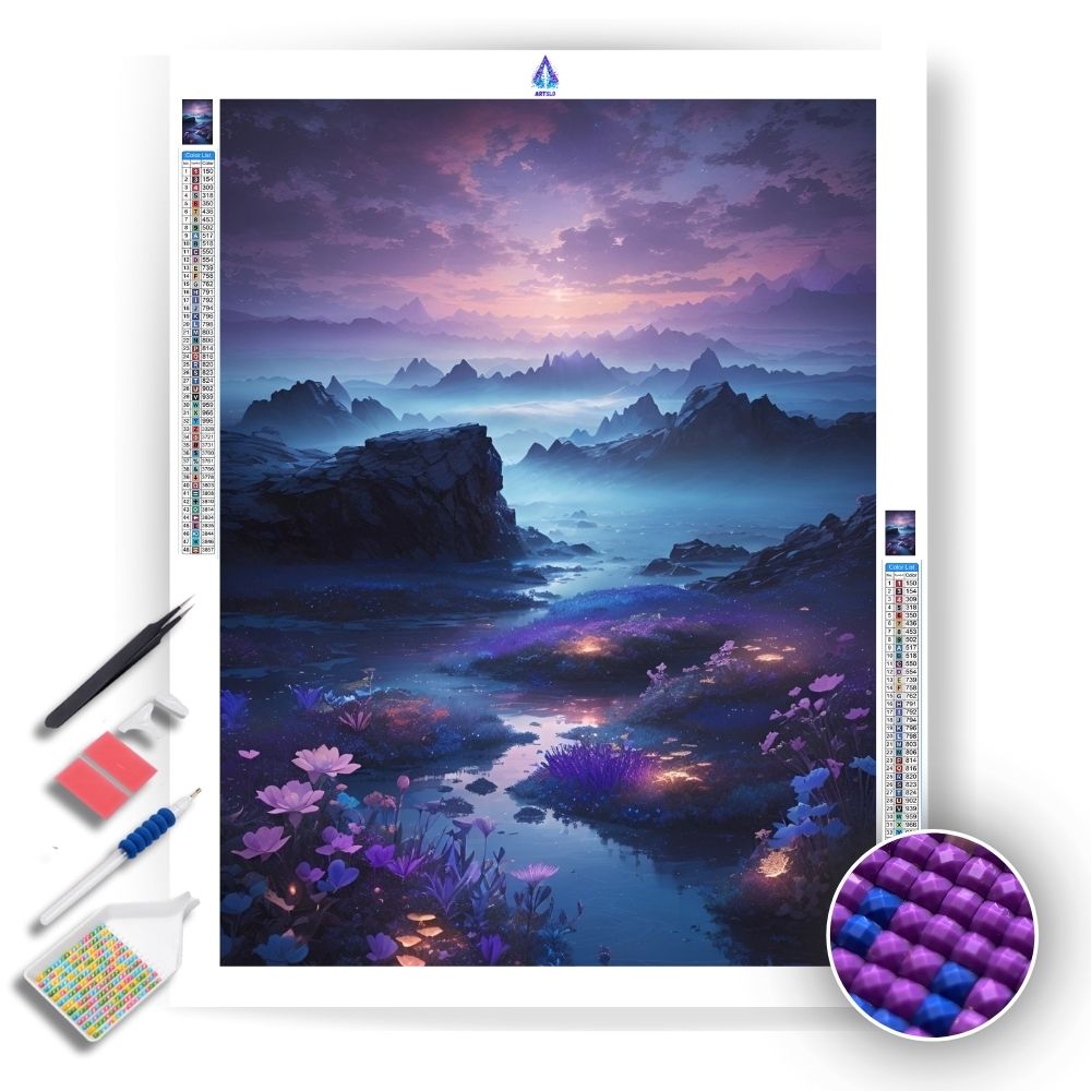 Purple World - Diamond Painting Kit - Artslo.com