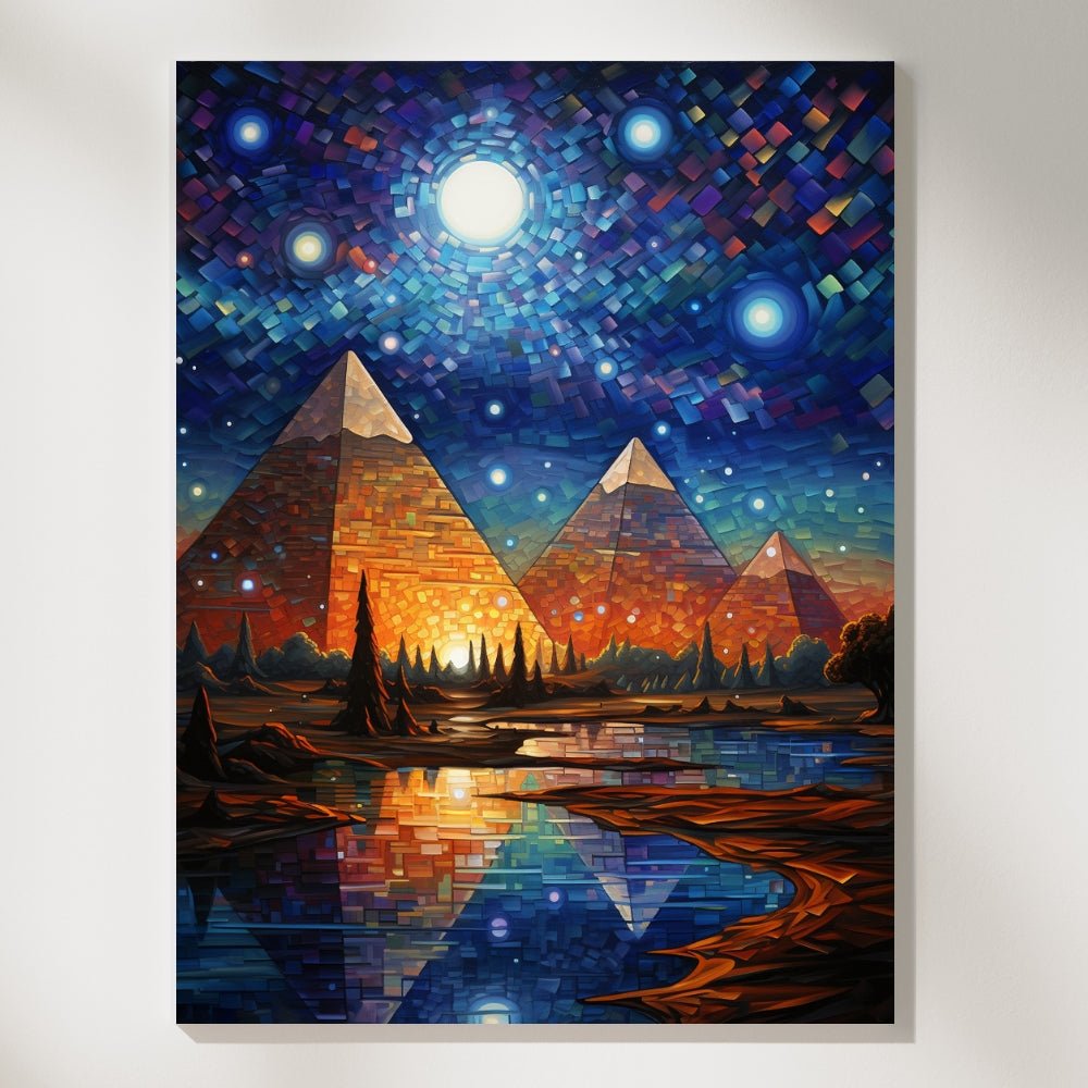 Pyramids- Paint by Numbers - Artslo.com