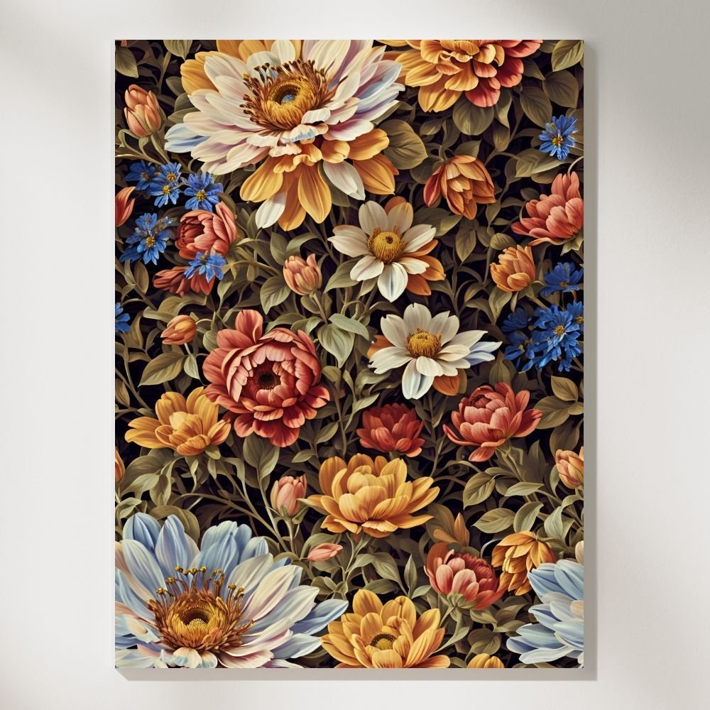 Renaissance Wildflower Bouquet - Paint by Numbers - Artslo.com