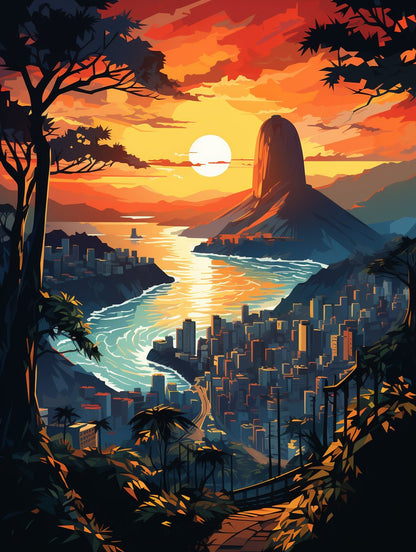 Rio de Janeiro - Paint by Numbers - Artslo.com