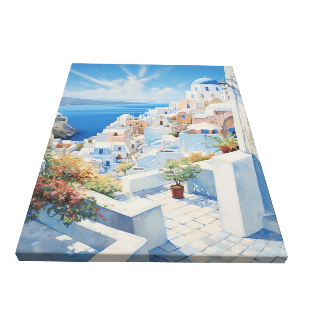 Santorini - Paint by Numbers - Artslo.com