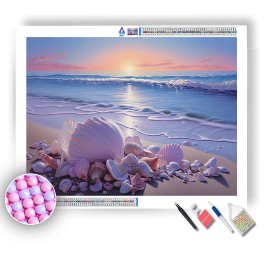 Seashell Serenity - Diamond Painting Kit - Artslo.com