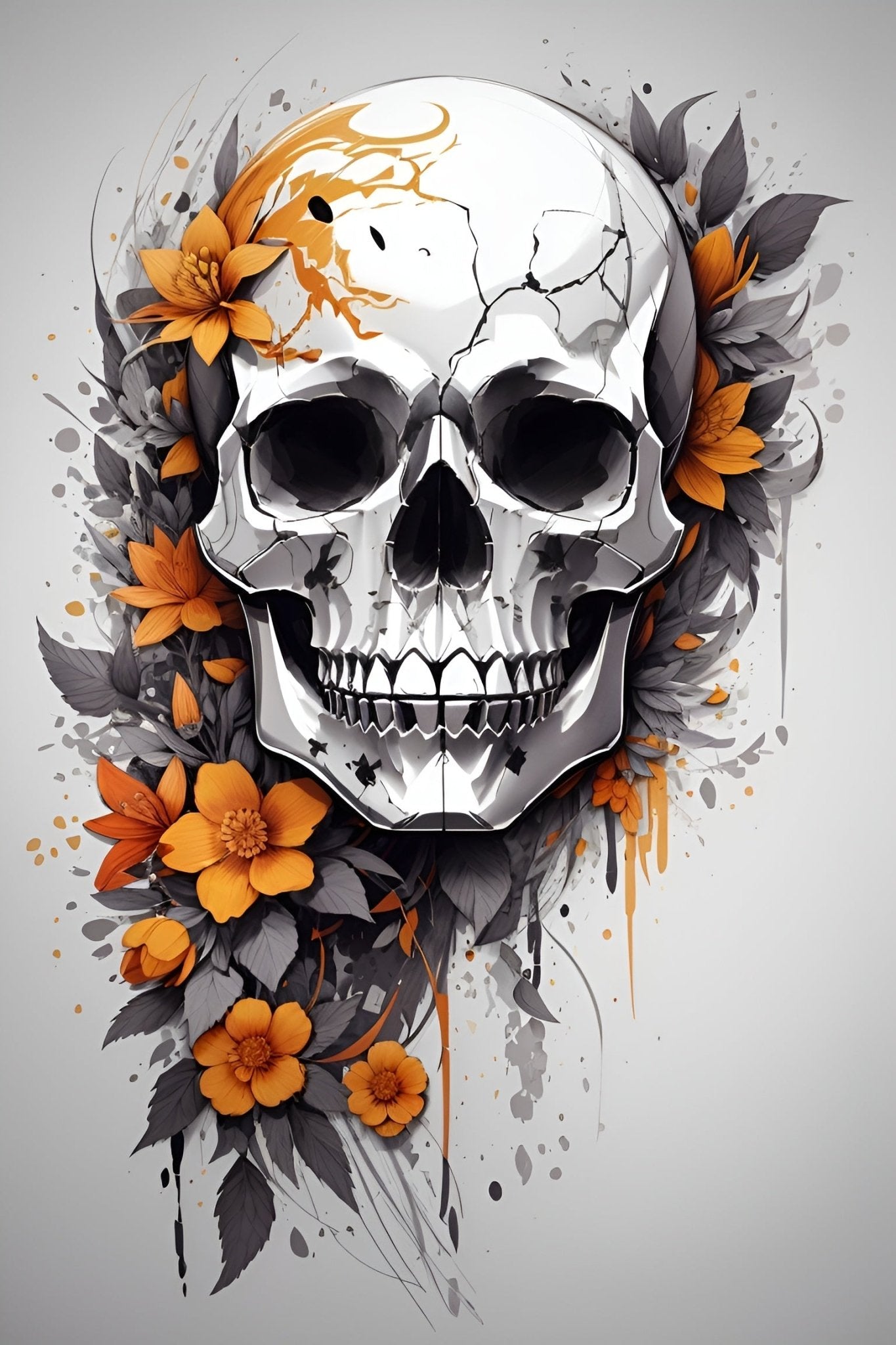 Skull Artistry - Paint by Numbers - Artslo.com