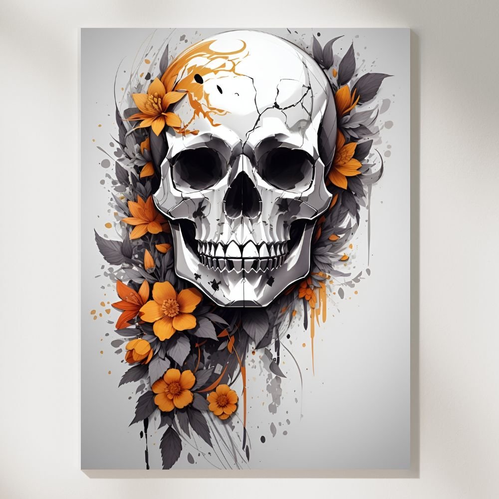 Skull Artistry - Paint by Numbers - Artslo.com