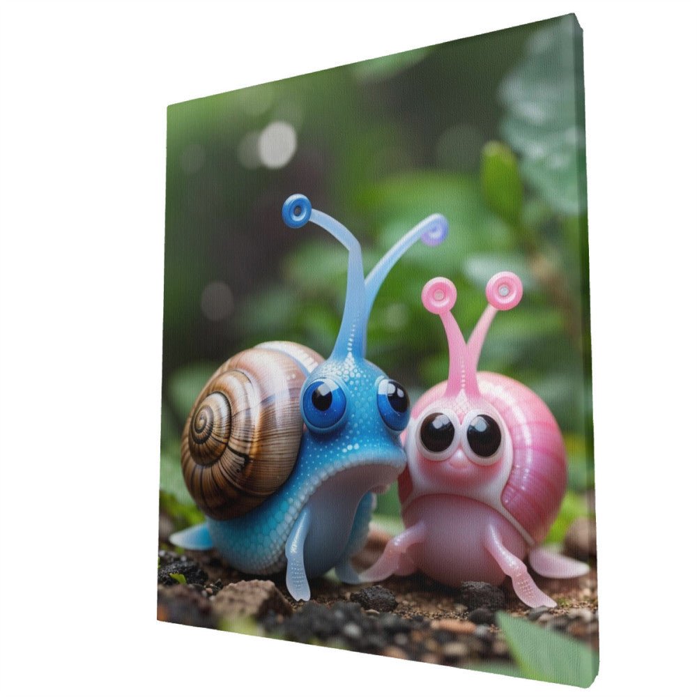 Snail Sweethearts - Paint by Numbers - Artslo.com