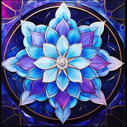 Stained Glass Mandala - Diamond Painting Kit - Artslo.com