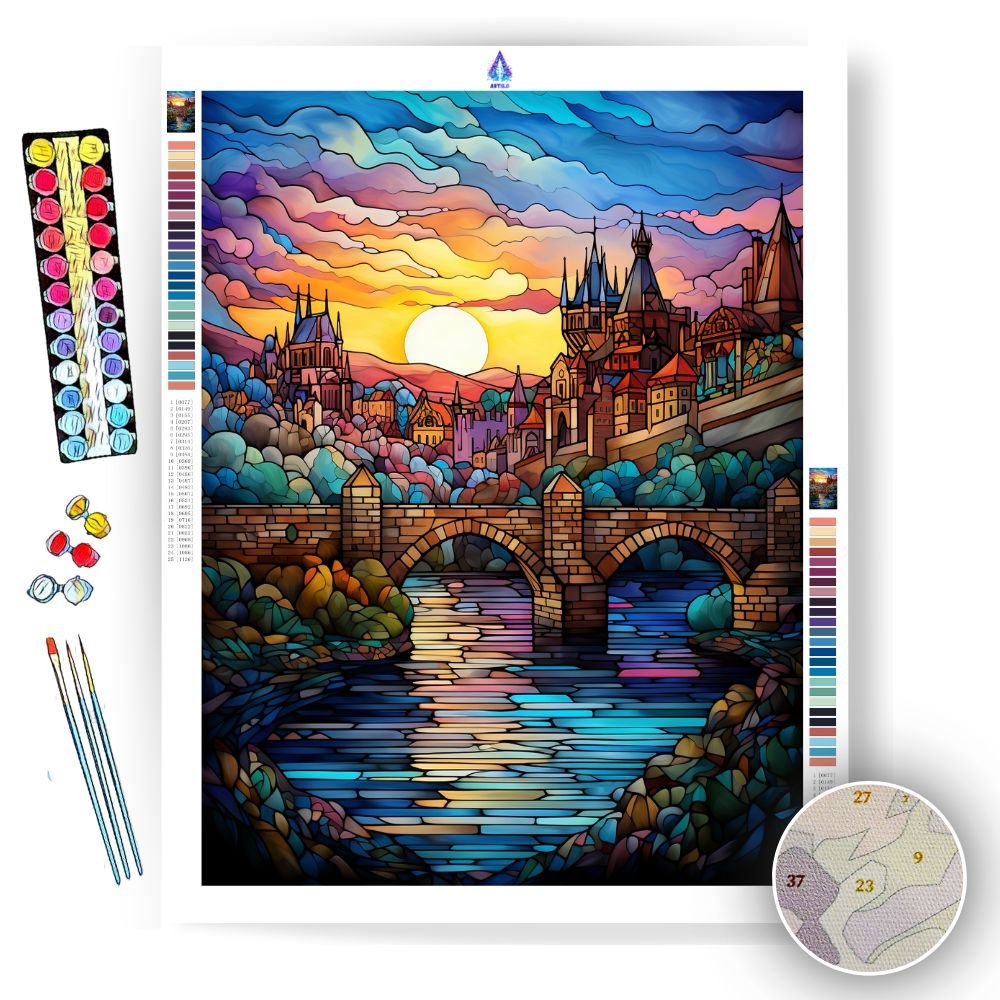 Stained Glass - Paint by Numbers - Artslo.com