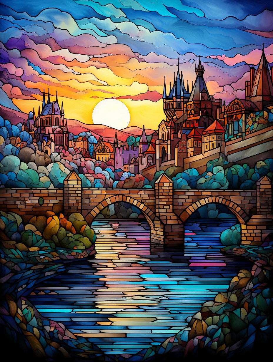 Stained Glass - Paint by Numbers - Artslo.com