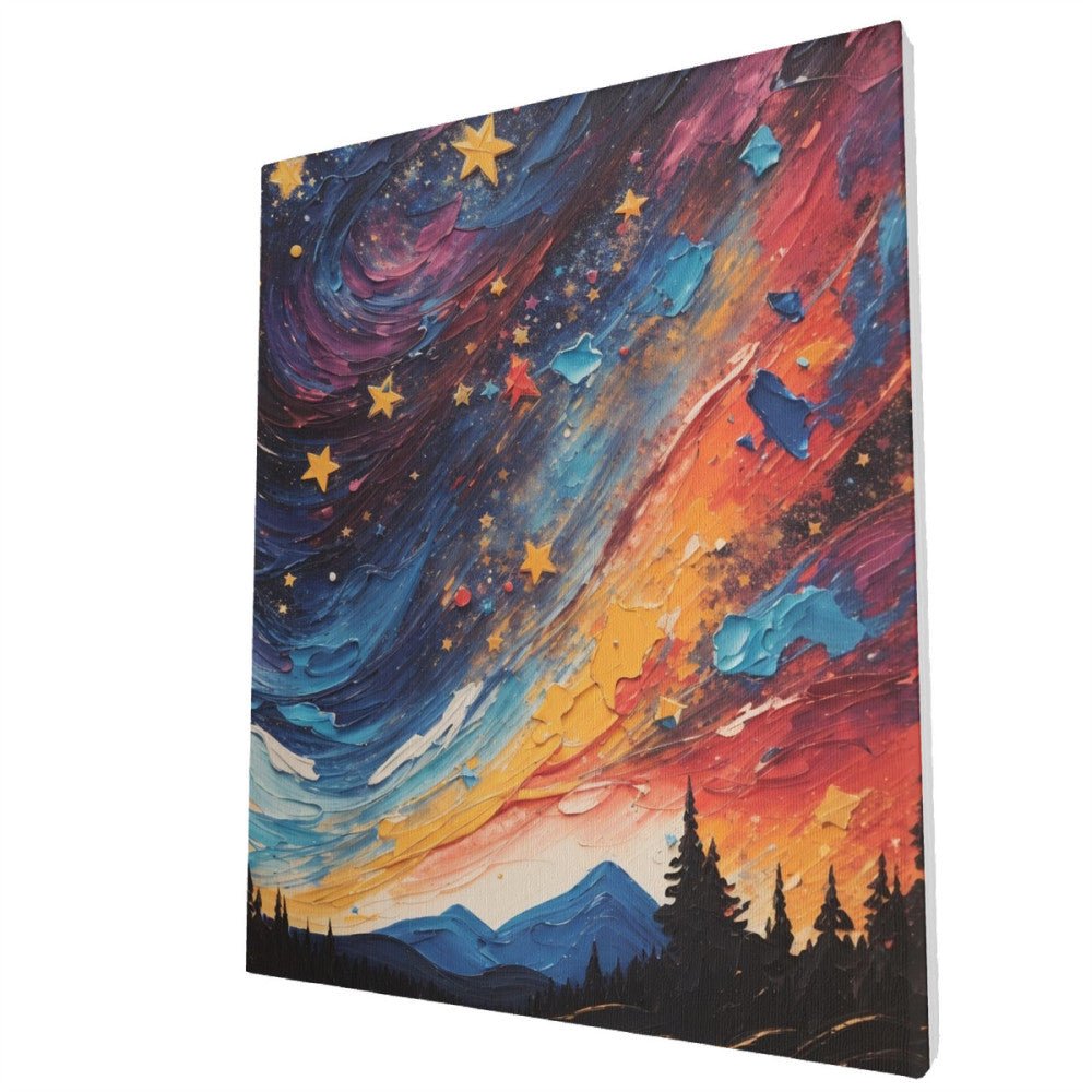 Starry Night Shooting Star- Paint by Numbers - Artslo.com