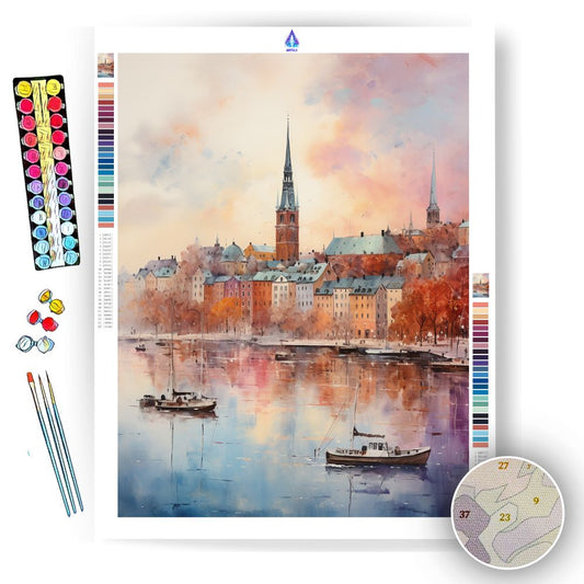 Stockholm - Paint by Numbers - Artslo.com