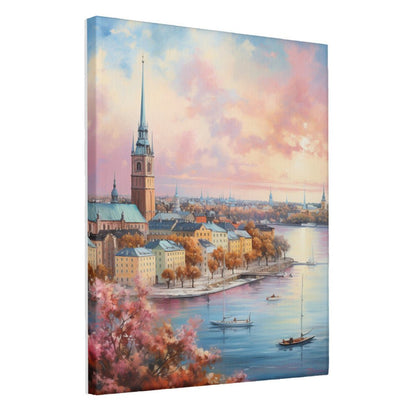 Stockholm Waterfront - Paint by Numbers - Artslo.com