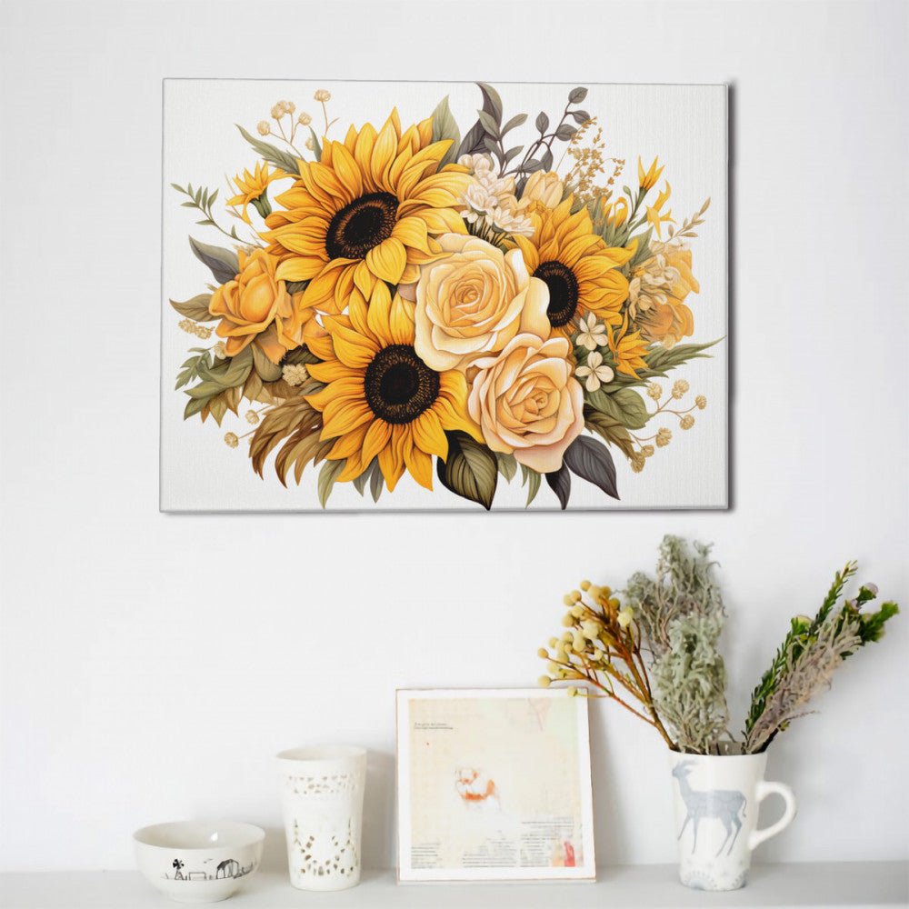 Sunflowers - Paint by Numbers - Artslo.com