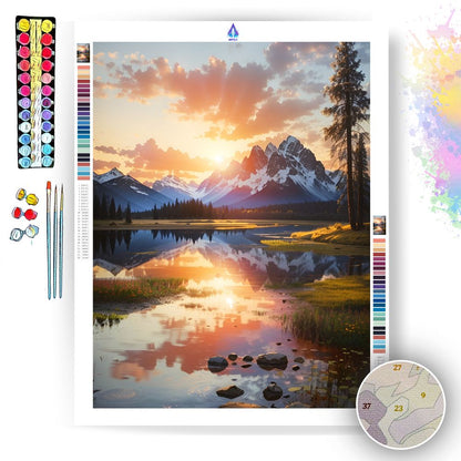 Sunset Serenity - Paint by Numbers - Artslo.com