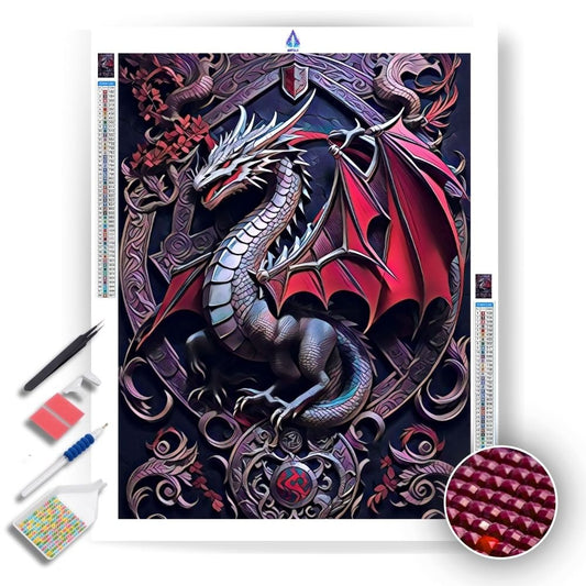 Targaryen Dragon Medieval - Diamond Painting Kit - Artslo.com