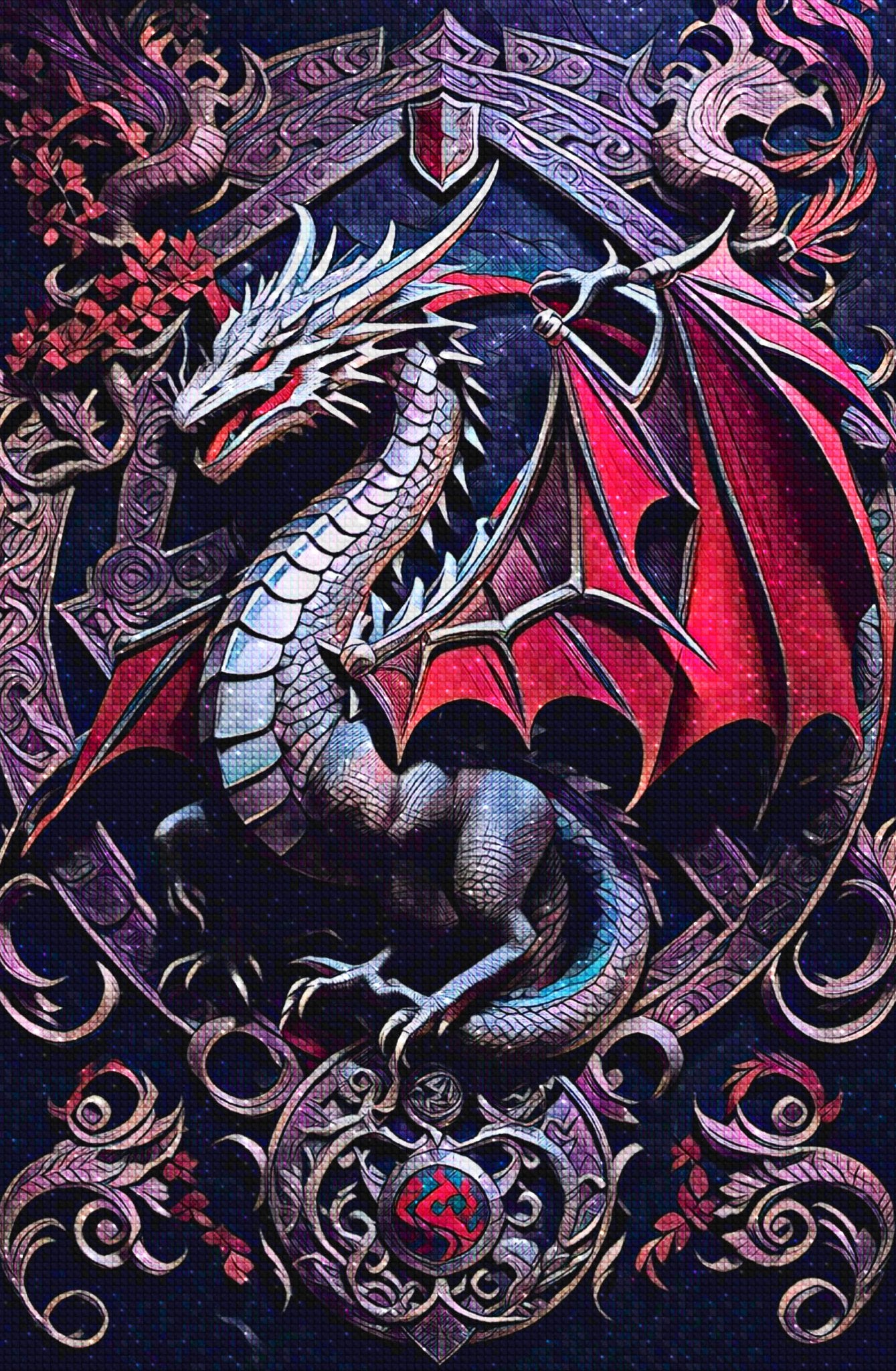 Targaryen Dragon Medieval - Diamond Painting Kit - Artslo.com