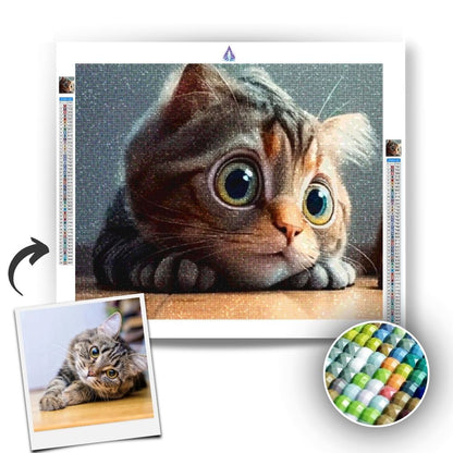Transform Your Pet into an Adorable Cartoon Artwork - Custom Diamond Painting - Artslo.com