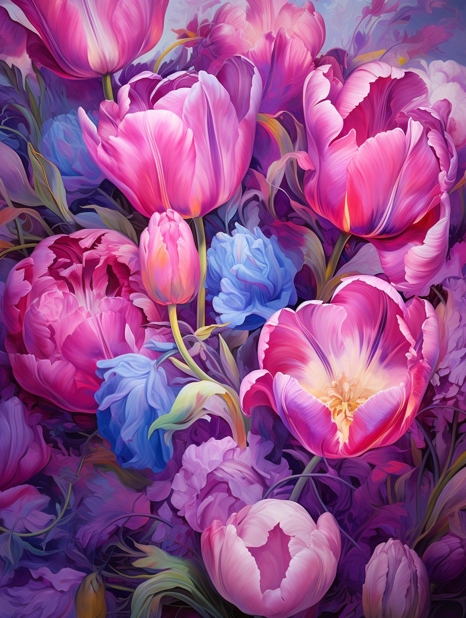 Tulips- Paint by Numbers - Artslo.com